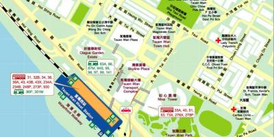 Tsuen Wan ವೆಸ್ಟ್ ನಿಲ್ದಾಣ ನಕ್ಷೆ